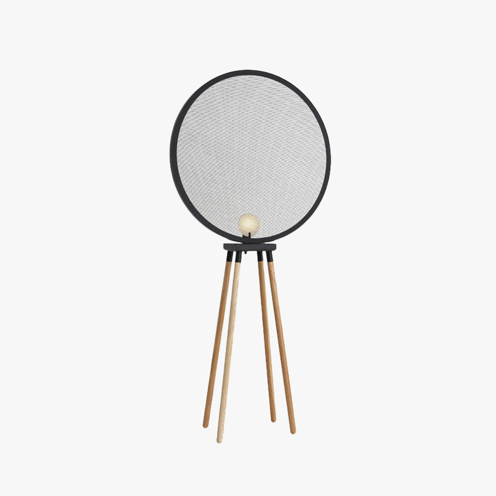 Contemporary Minimalist Floor Lamp With Metal And Wood Finish