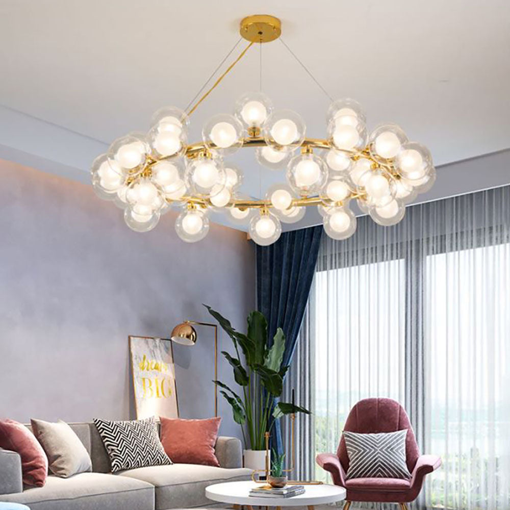 Modern Gold Bubble Pendant Light For Elegant Ambience