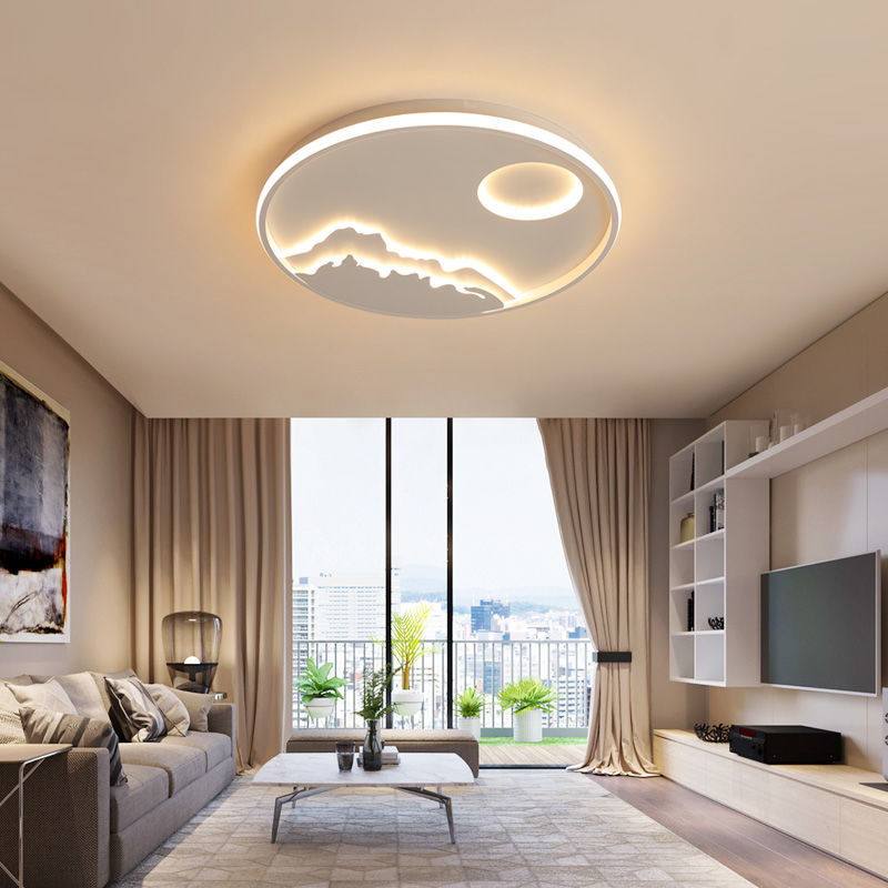Summit View Dimmable Flush Mount Ceiling Light For Bedroom