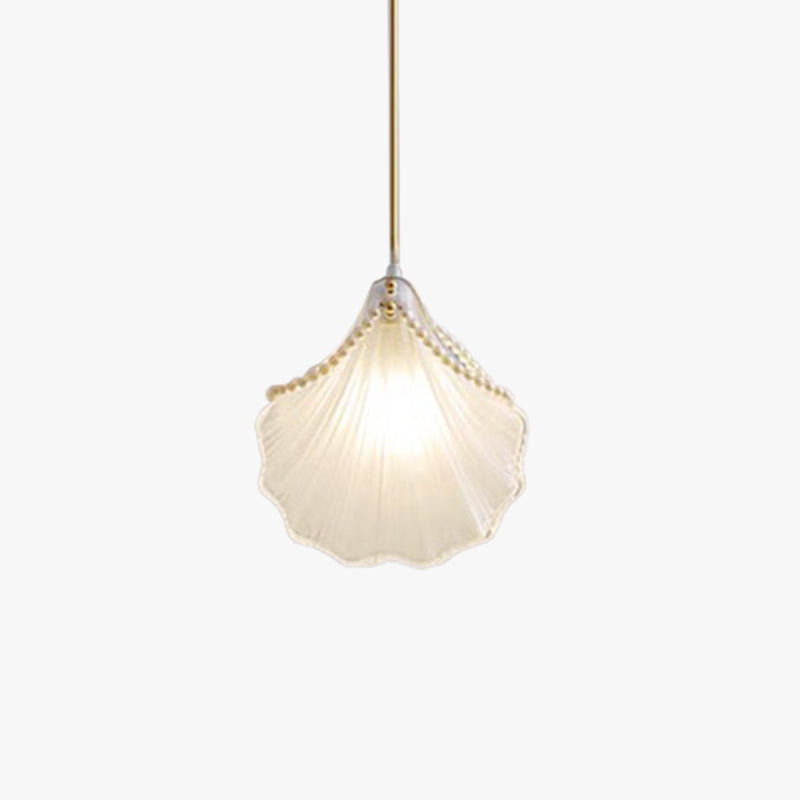 Art Deco Pearl Shell Pendant Light Adds Elegance