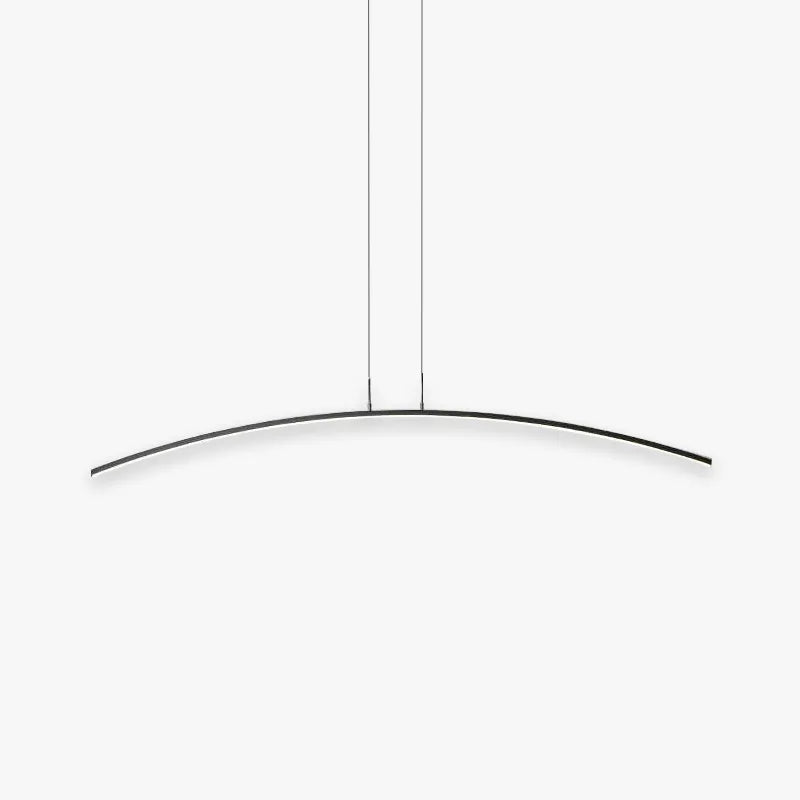 Suspension Linéaire Incurvée Pour Salle À Manger Éclairage Durable