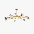 Golden Crystal Chandelier For Living Room Elegance