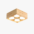 Muto Wooden Ceiling Light With 3 Colour LED Board