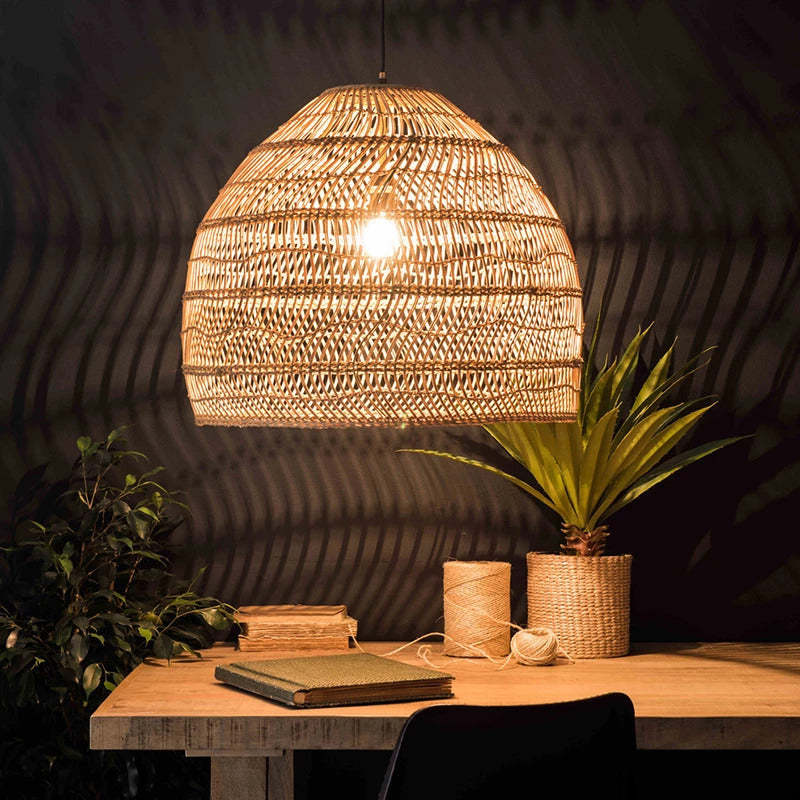 Handcrafted Rattan Bamboo Pendant Light for Natural Warmth