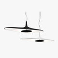 Arisha Minimalist Resin Pendant Light Black And White