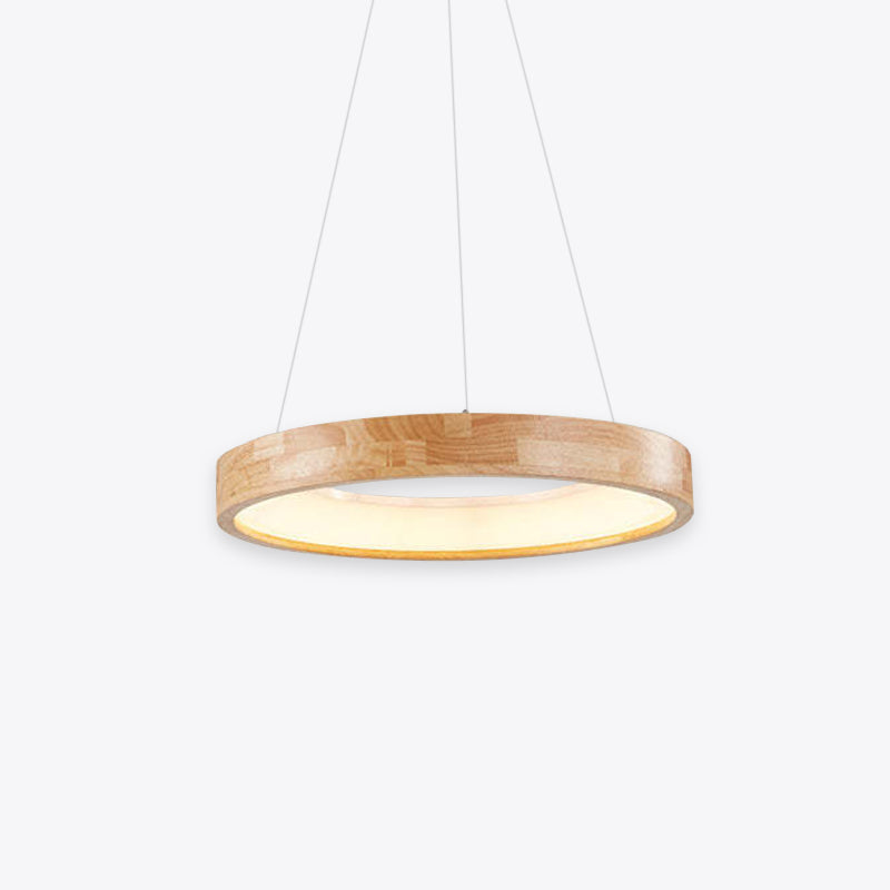 Wood and Acrylic Pendant Light for Modern Warmth