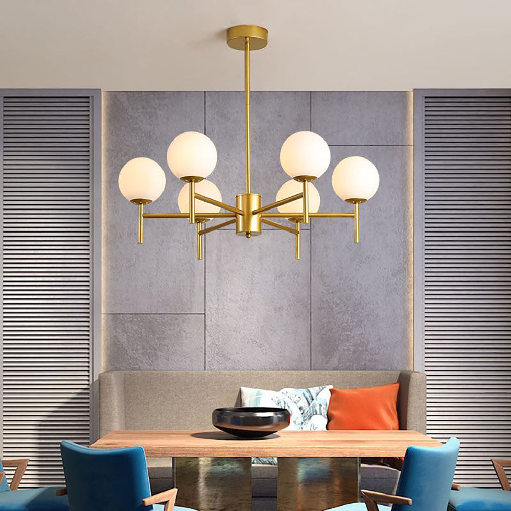 Elegant Globe Glass Pendant Light With Warm Glow