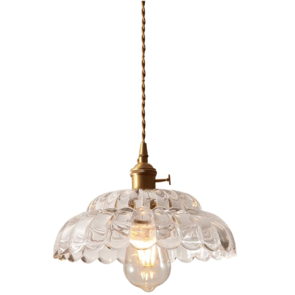 Vintage Clear Glass Pendant Light For Subtle Ambient Glow