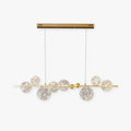 Art Deco Glass Pendant Light With Warm Glow