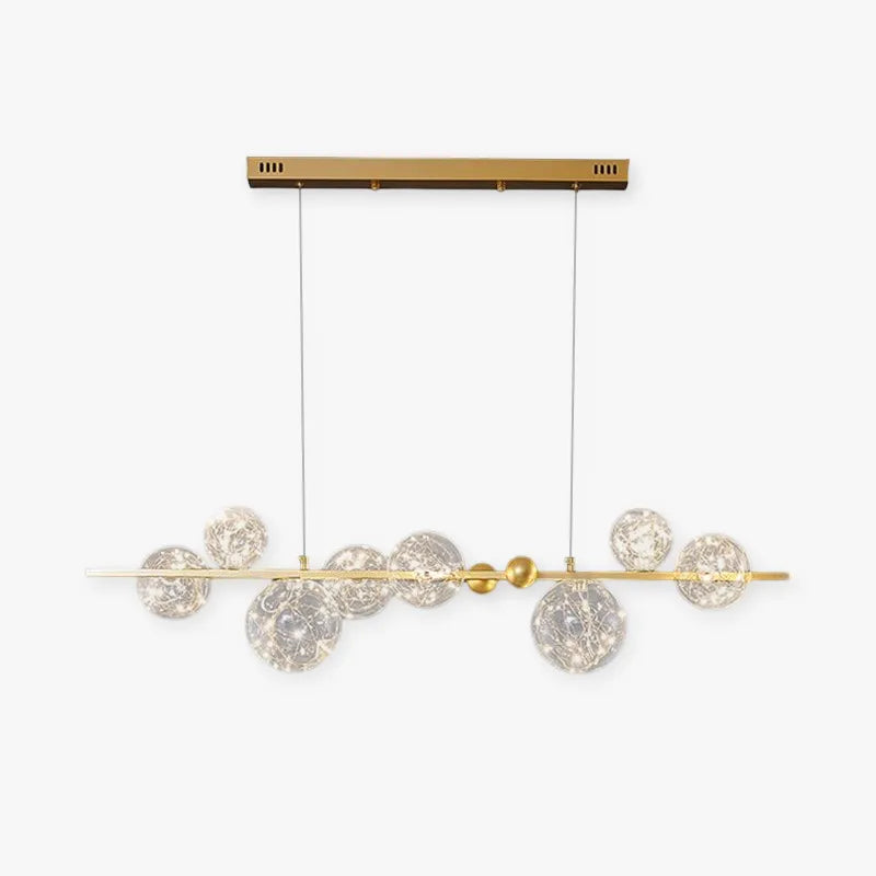 Art Deco Glass Pendant Light With Warm Glow