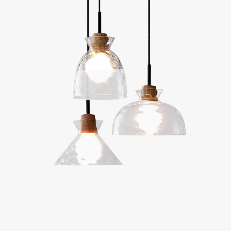 Geometric Glass Pendant Light Elevates Dining Ambience