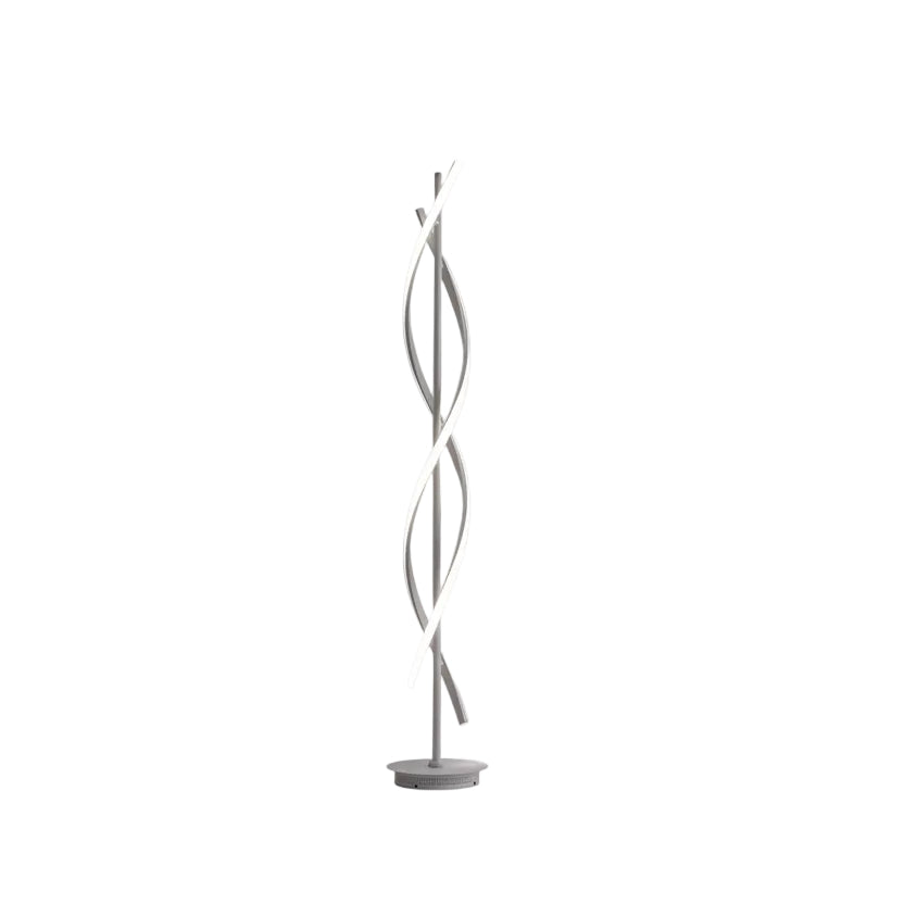 Monochrome Linear Floor Lamp With Acrylic Diffuser
