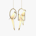 Bird Pendant Light With Ambient Glow Nordic Glass Shade