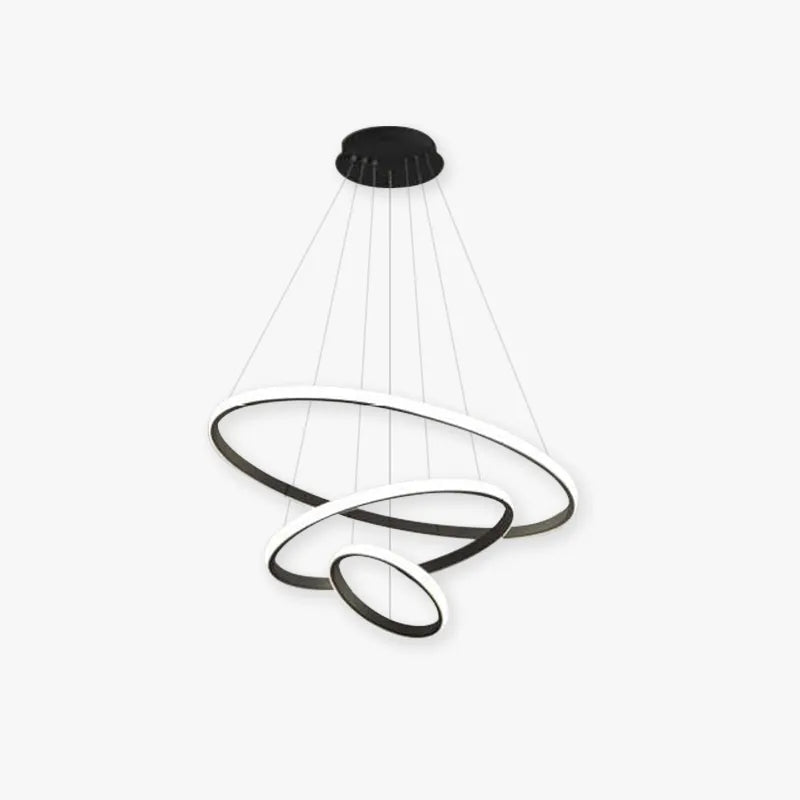 Dimmable Ring Pendant Light With Adjustable Rings
