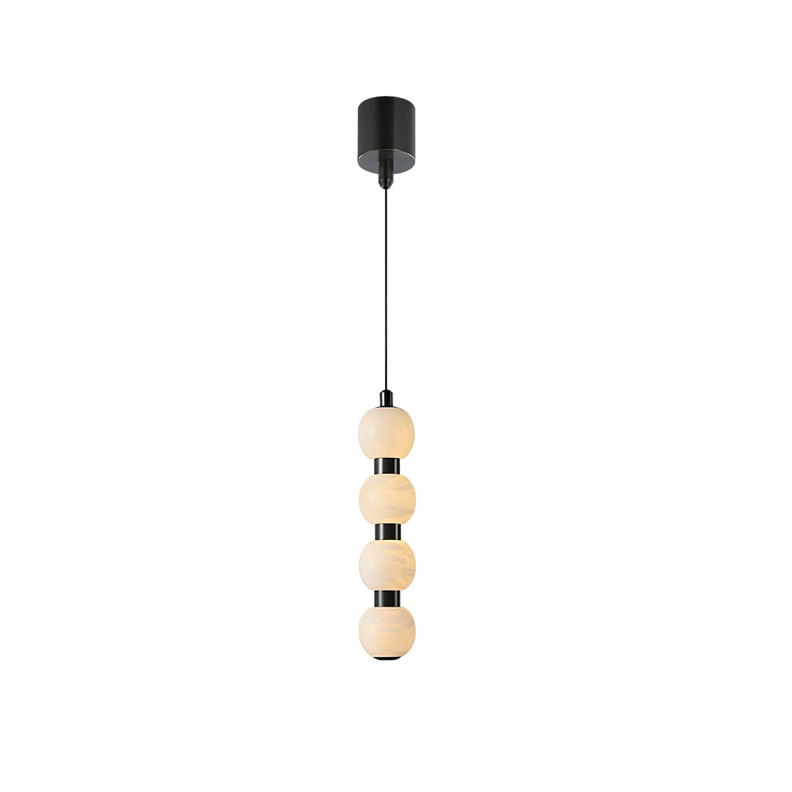 Lyra Alabaster Pendant Light With Warm Glow For Stairs
