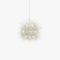 Elegant Dandelion Pendant Light In Gold Chrome