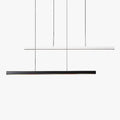 Dimmable Monochrome Linear Pendant Light For Dining Room