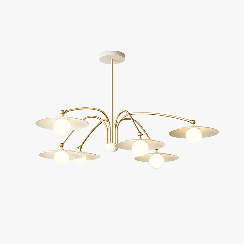 Elegant Blown Metal Pendant Lamp For Warm Ambience
