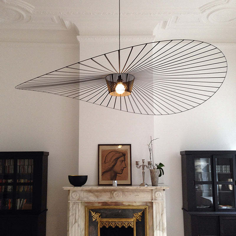 Floral Fabric Pendant Light Warm Ambient Glow
