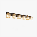 Gold Vintage LED Metal And Crystal Wall Lamp For Mirror