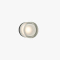 Black Metal Drum Outdoor Wall Light With Transparent Shade