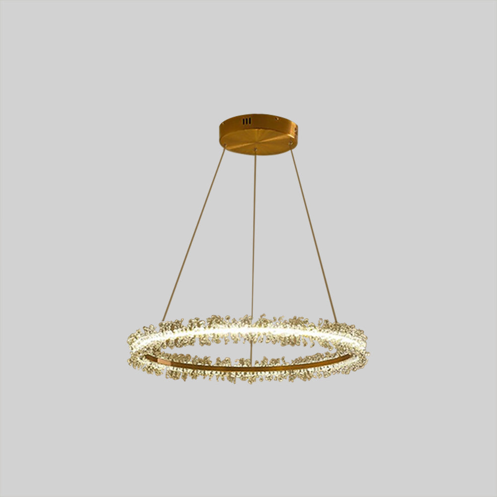 Luxurious Crystal Tassel Pendant Light