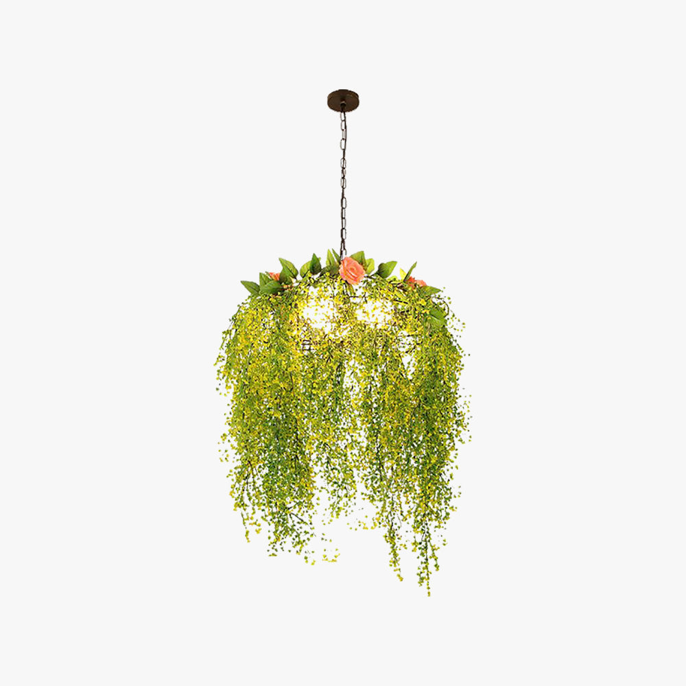 Nature Inspired Plant Pendant Light For Living Room