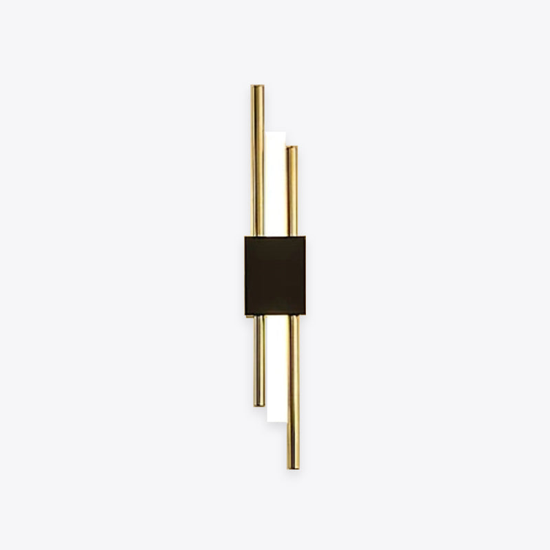 Modern Bar Metal LED Wall Light Black And Gold