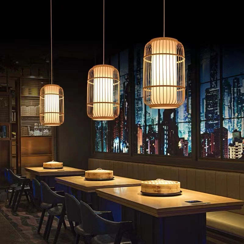 Handwoven Rattan Pendant Light With Vintage Charm