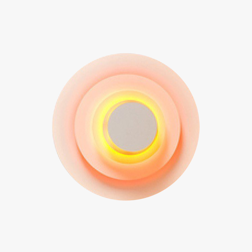 Circular LED Wall Lamp For Living And Dining Areas Warm Glow