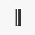 Modern Hollow Rectangular Outdoor Wall Light Black And White