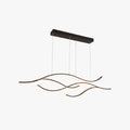 Two Color Modern Wave Pendant Light For Ambient Glow