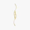 Black And Gold Linear Wave Wall Lamp With Dimmable Colour Modes