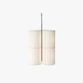 Japanese Fabric Cylinder Pendant Light With Soft Glow