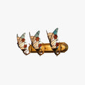 Butterfly Glass And Metal Wall Lamp Multicolour