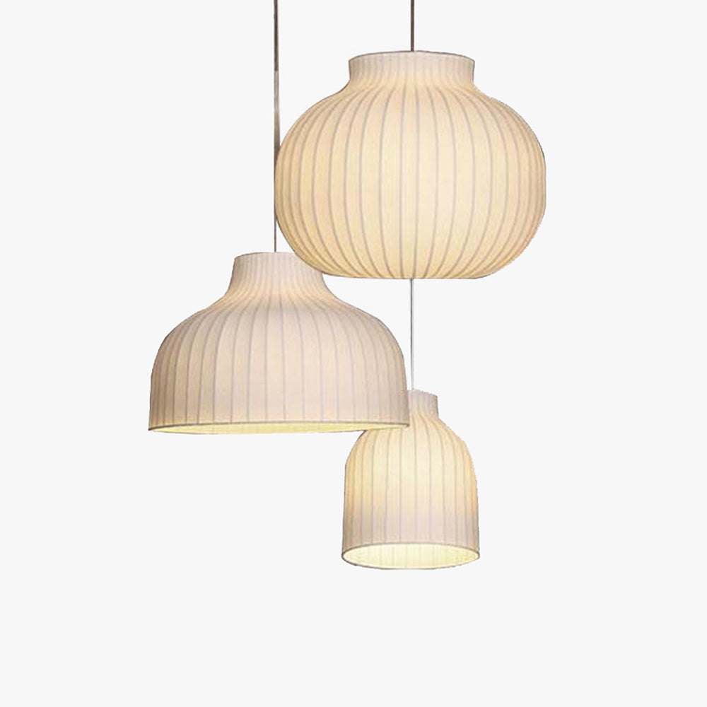 White Cloudlike Pendant Light With French Vintage Charm