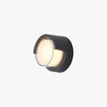 Ray Modern Outdoor Wall Light Black Metal Round Or Rectangular