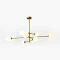 Modern Copper And Black Glass Shade Pendant Light