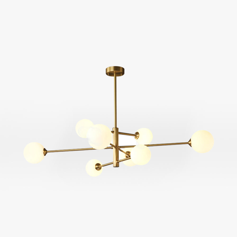 Modern Copper And Black Glass Shade Pendant Light