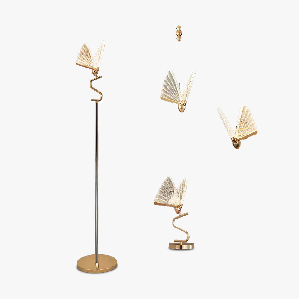Modern Butterfly Chandelier Lamp For Table Floor Or Wall