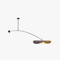 Arisha Minimalist Lotus Metal Pendant Light Black and Gold