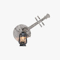 Era Vintage Lantern Wall Lamp In Weathered Wood Gray
