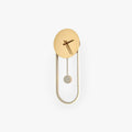 Nordic Clock Wall Lamp In Gold And Black