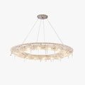 Round Crystal Ring Pendant Light for Living Room Ambience
