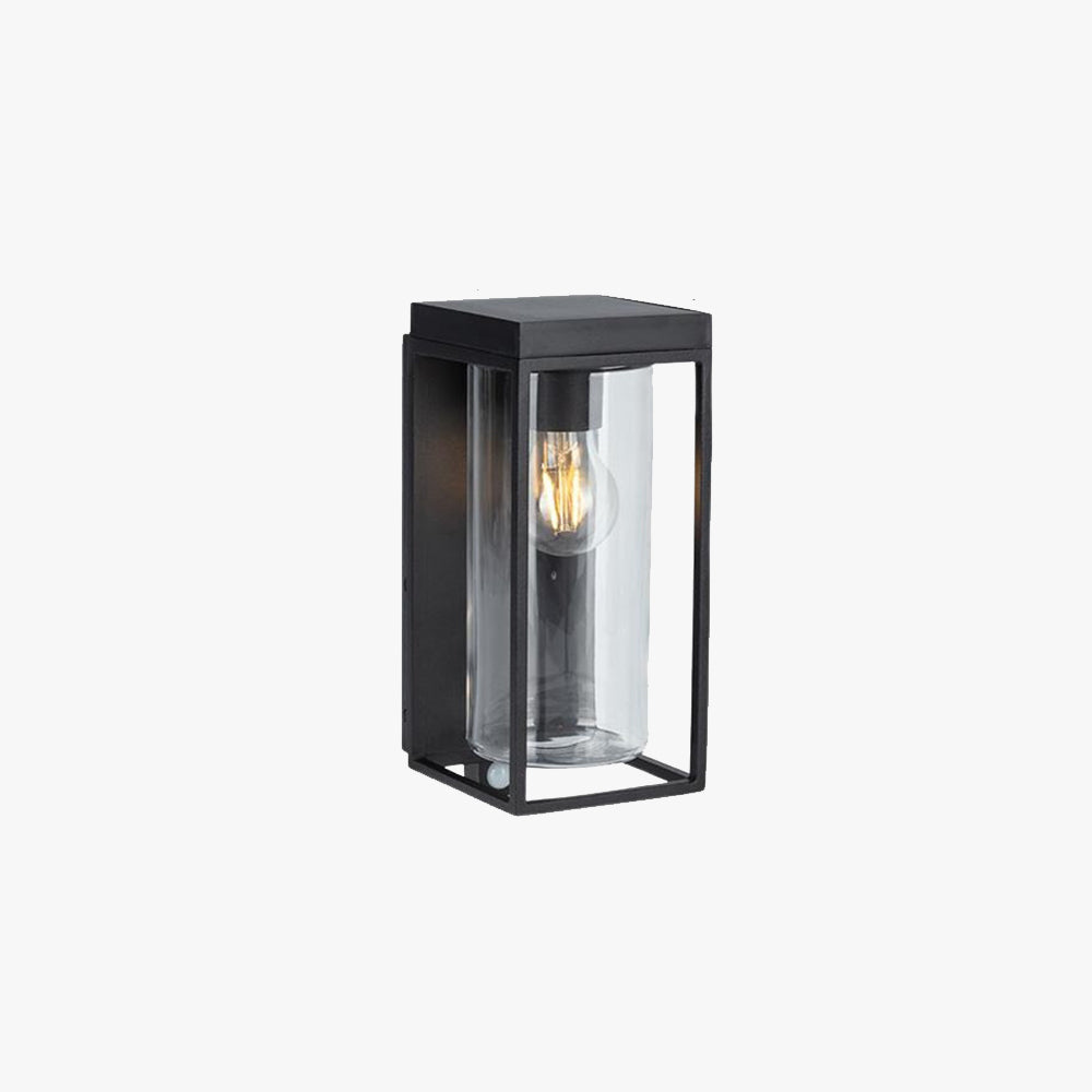 Solara Rectangular Solar Glass Outdoor Wall Light IP65 Waterproof