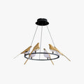 Bird Style Pendant Light In Gold And Black For Warm Ambience