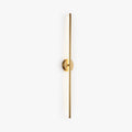 Gold Finish Linear Indoor Wall Light With Metal Frame Dimmable