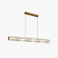Suspension Cristal Argent Et Or En Acier Inoxydable Pour Éclairage