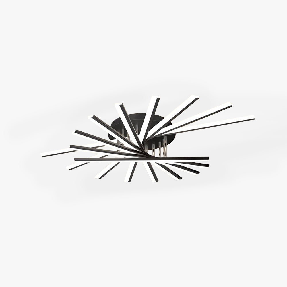 LineaGlow Linear Flush Mount Ceiling Light Four Finishes
