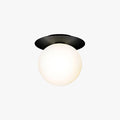 Elegant Sphere Glass Wall Light With Metal Finishes